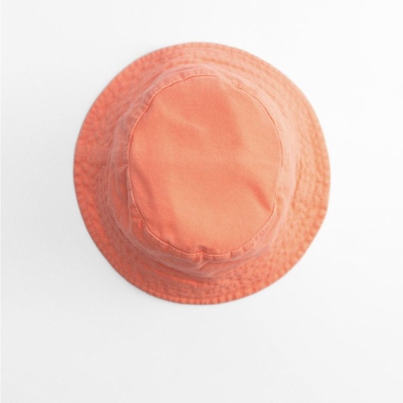 🌹NWT. Zara Orange Cotton Bucket Hat. Size M. - Picture 5 of 10